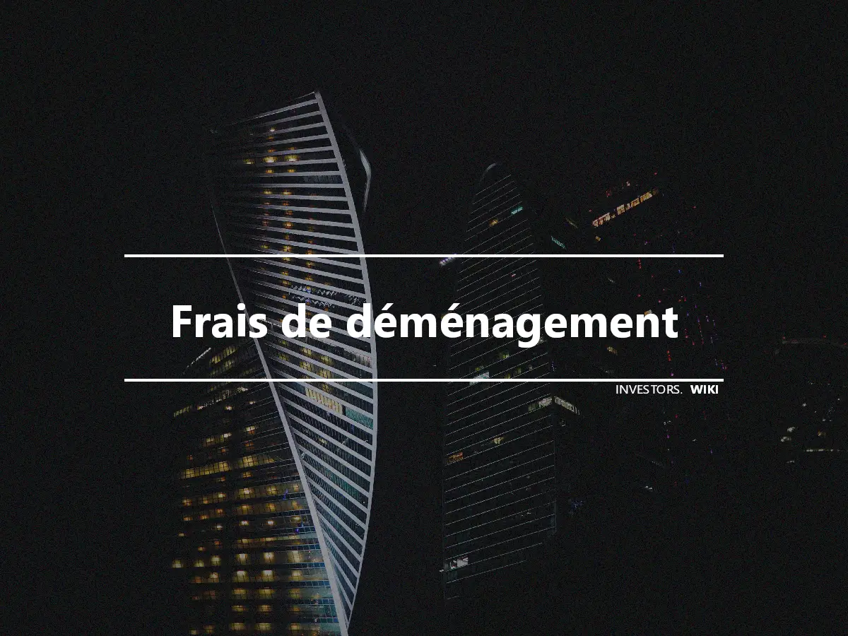 Frais de déménagement