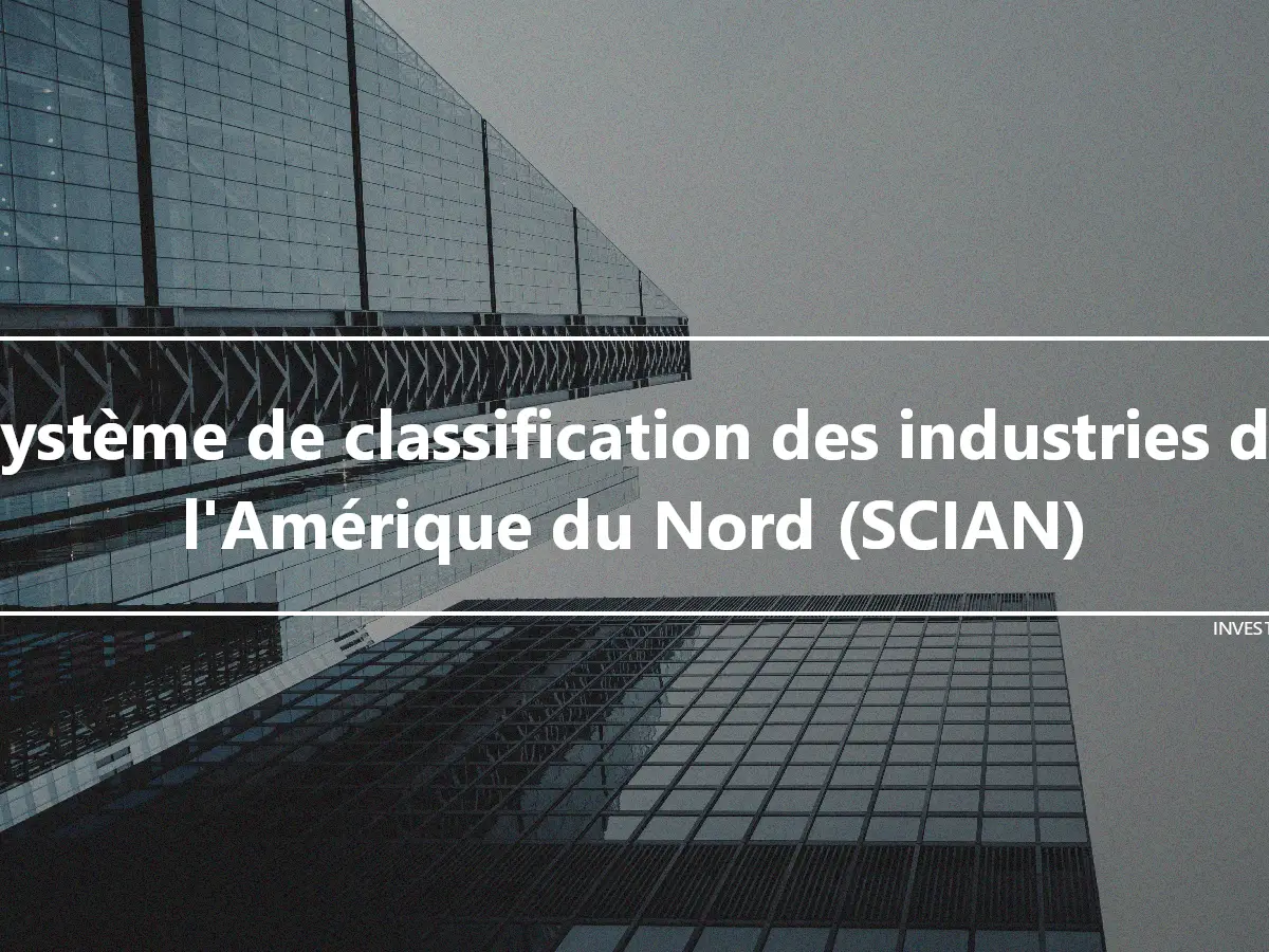 Système de classification des industries de l'Amérique du Nord (SCIAN)