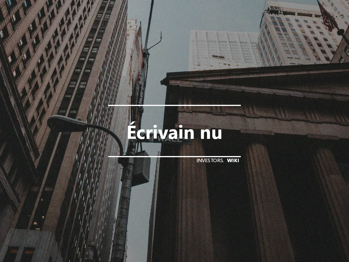 Écrivain nu