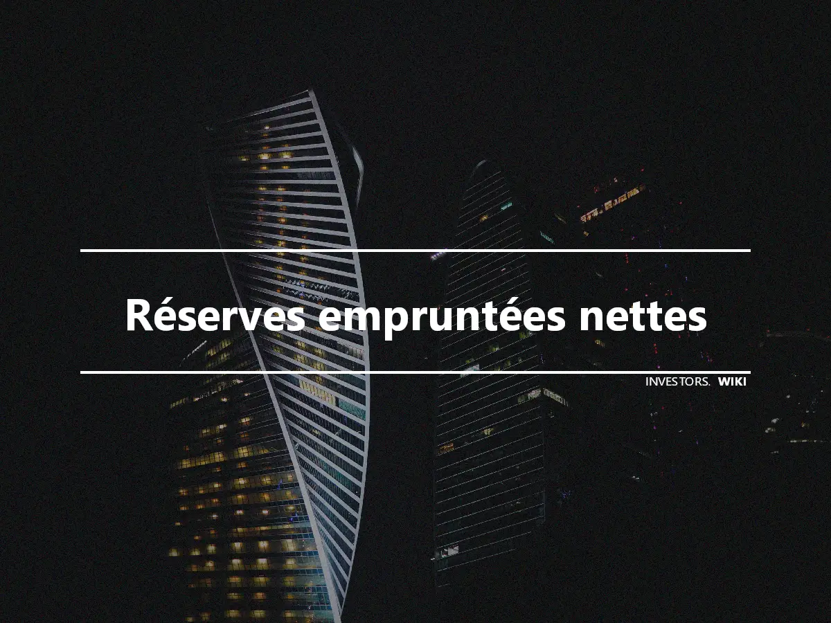 Réserves empruntées nettes