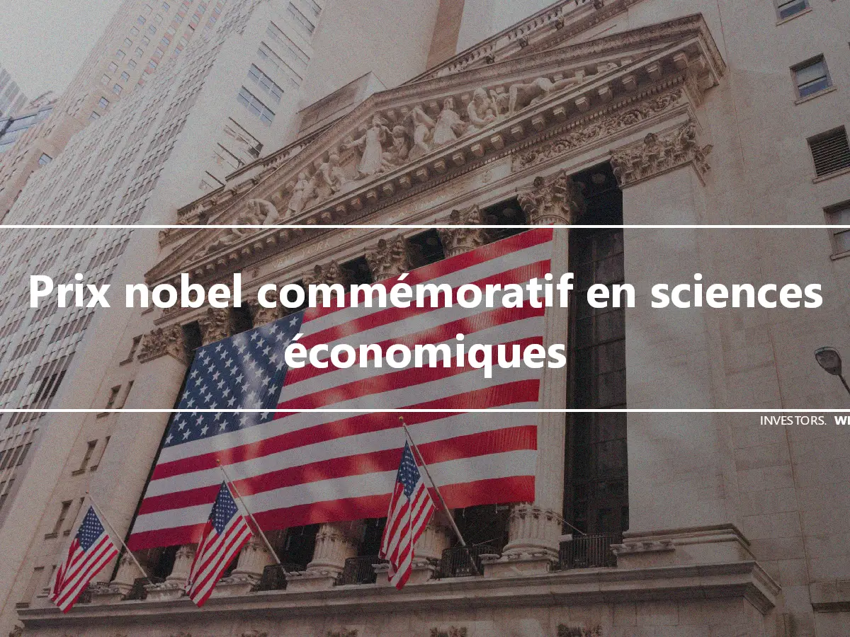 Prix nobel commémoratif en sciences économiques