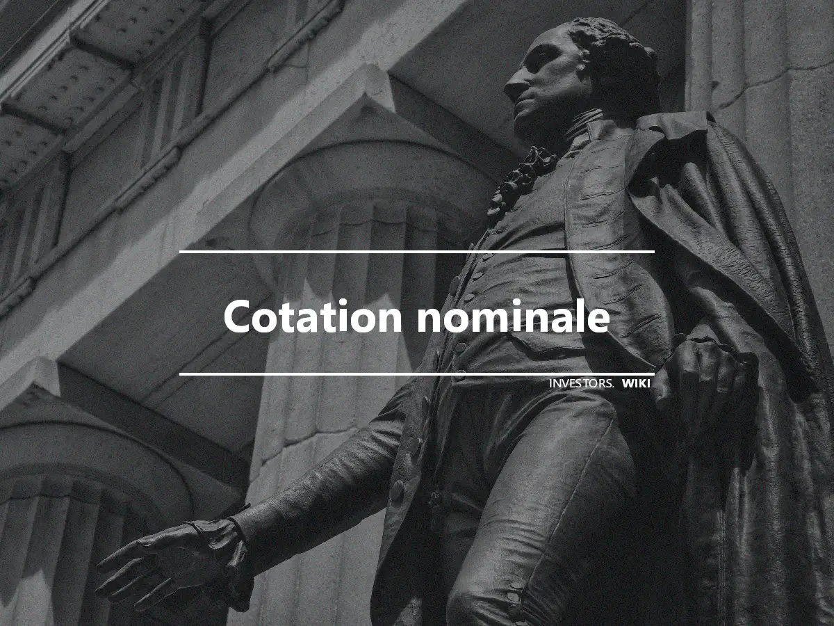 Cotation nominale