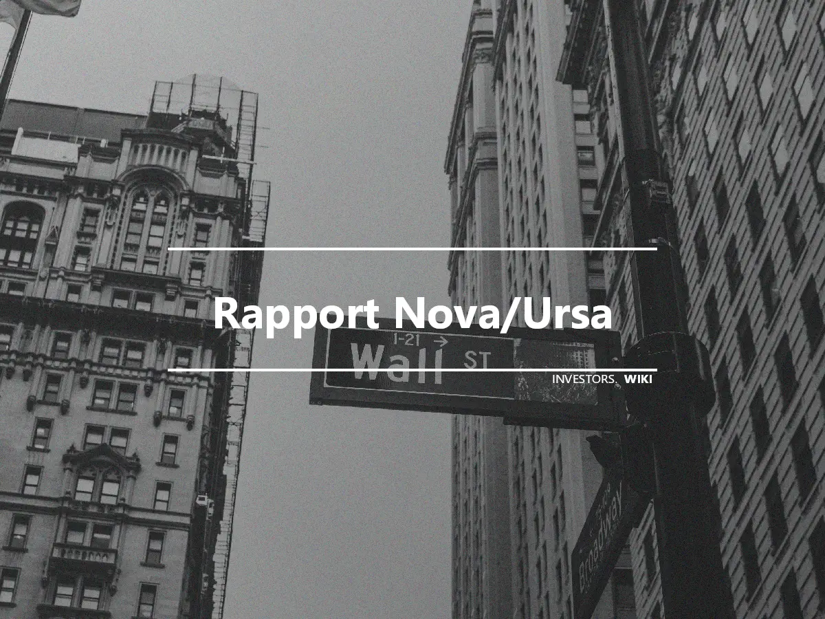 Rapport Nova/Ursa