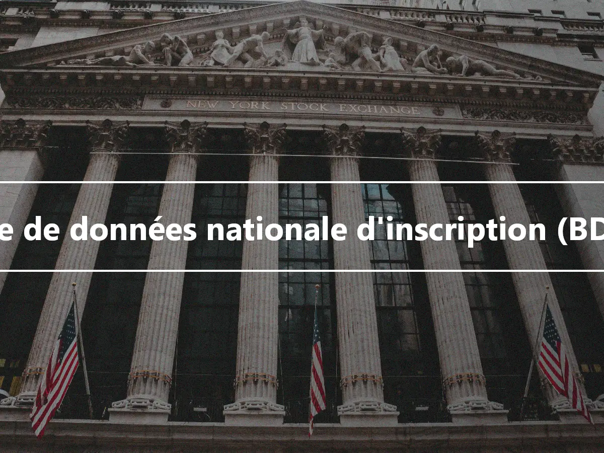 Base de données nationale d'inscription (BDNI)