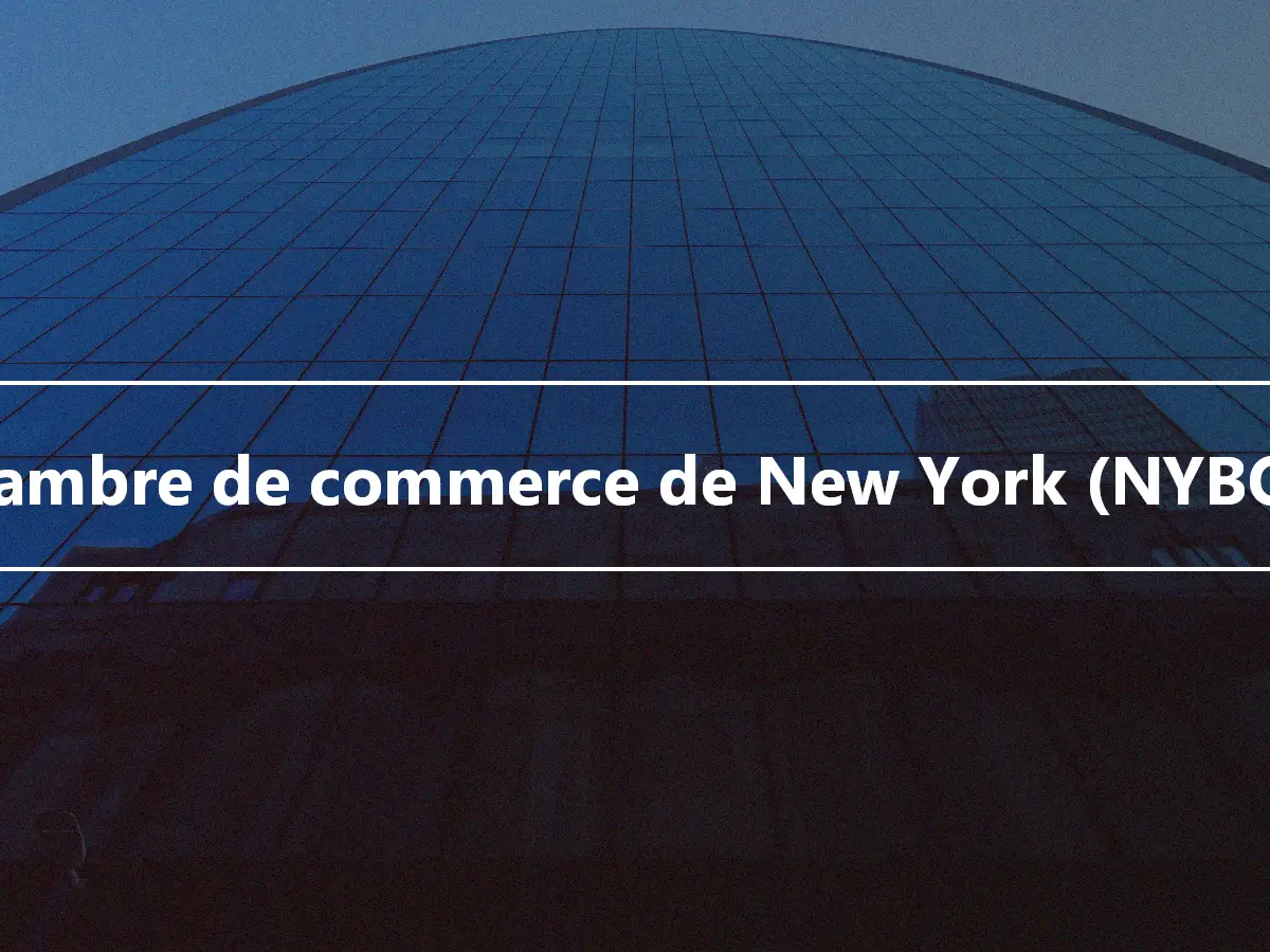 Chambre de commerce de New York (NYBOT)