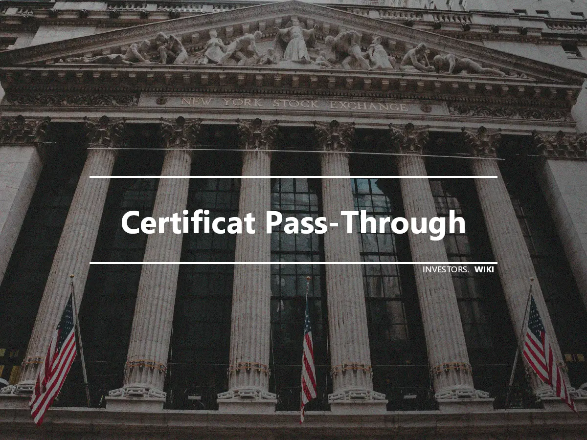 Certificat Pass-Through