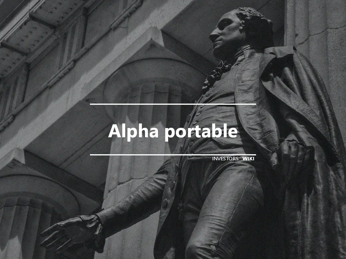 Alpha portable
