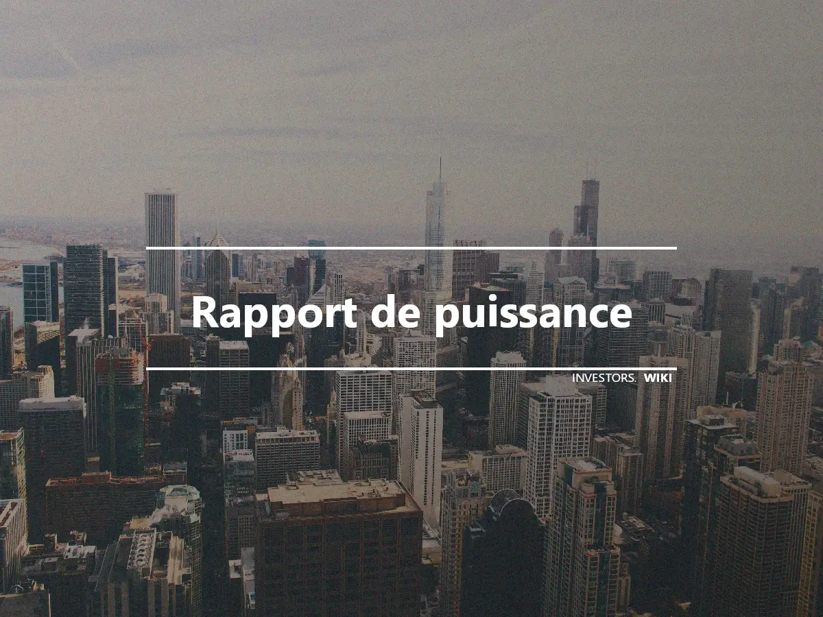 Rapport de puissance