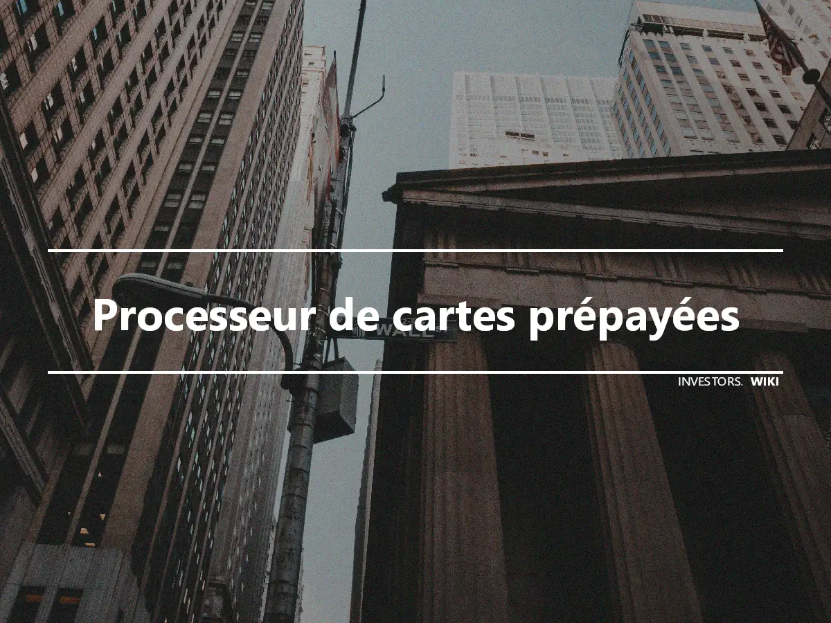 Processeur de cartes prépayées