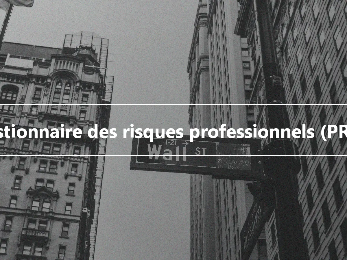 Gestionnaire des risques professionnels (PRM)