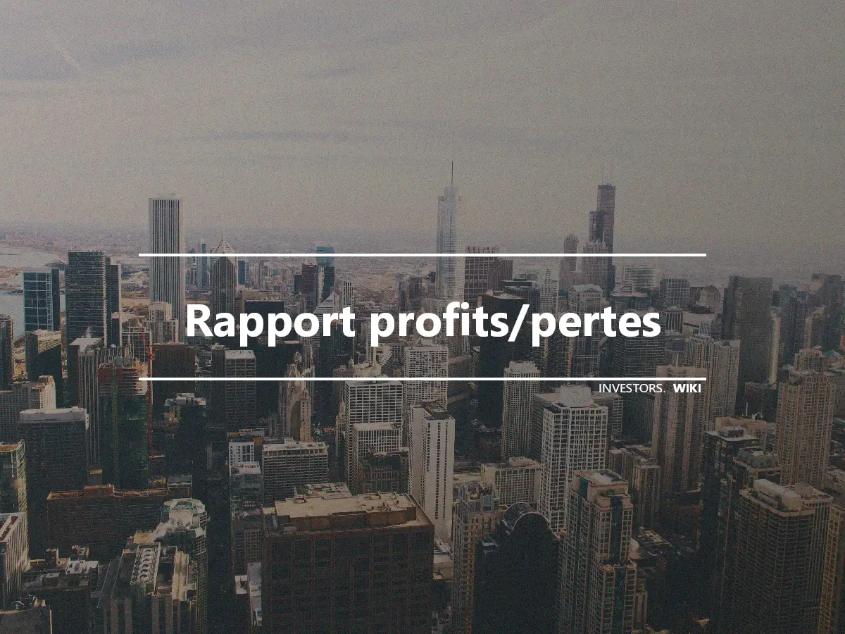 Rapport profits/pertes