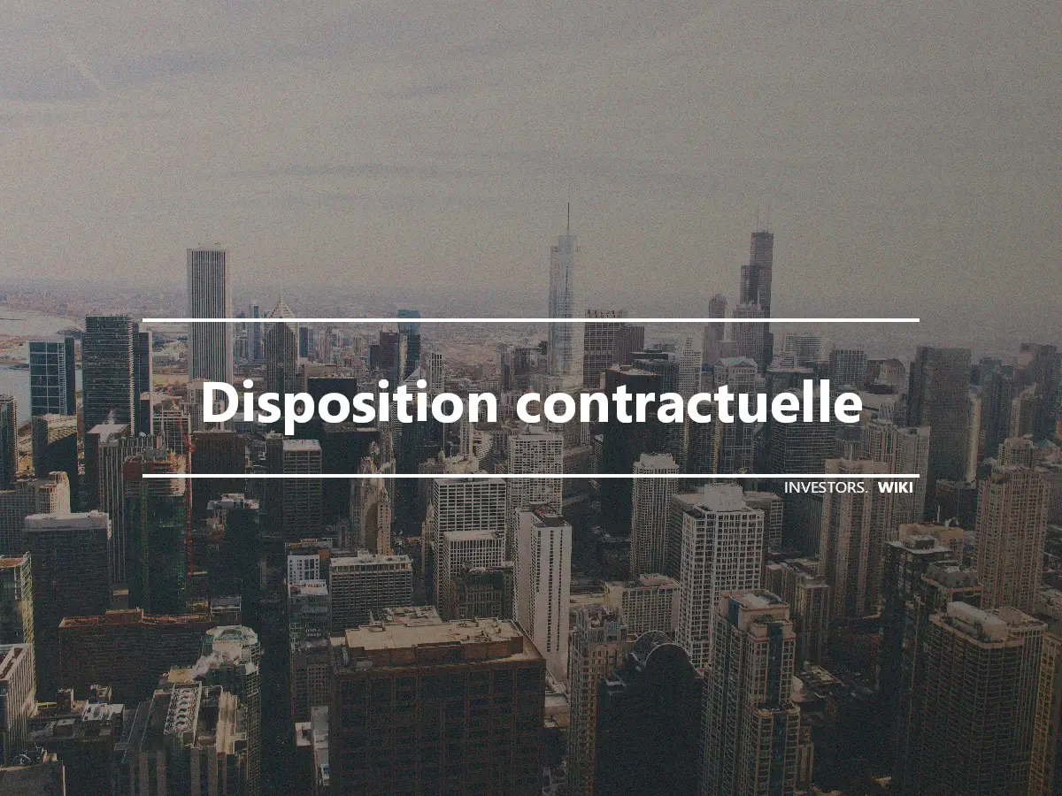 Disposition contractuelle