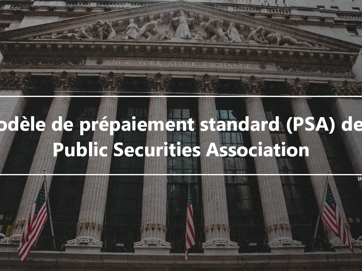 Modèle de prépaiement standard (PSA) de la Public Securities Association