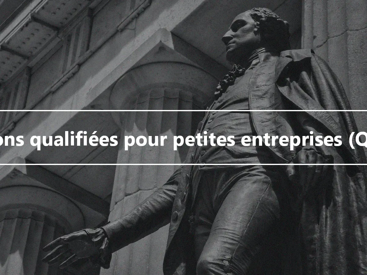 Actions qualifiées pour petites entreprises (QSBS)