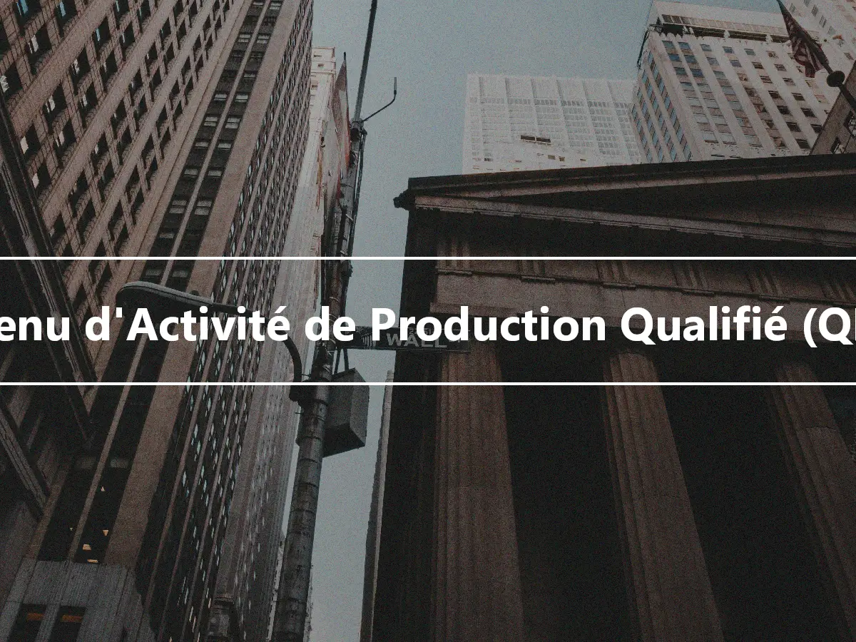 Revenu d'Activité de Production Qualifié (QPAI)
