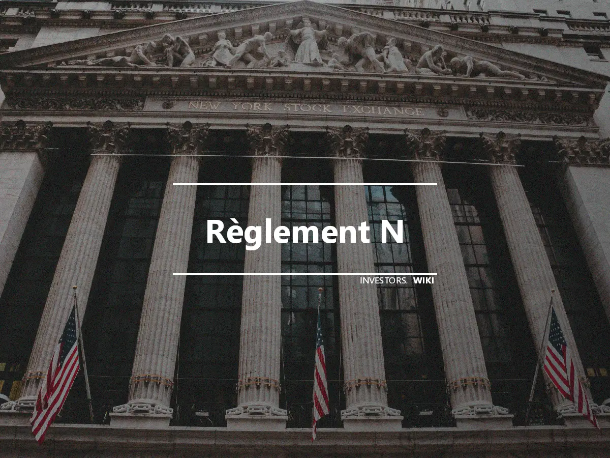 Règlement N