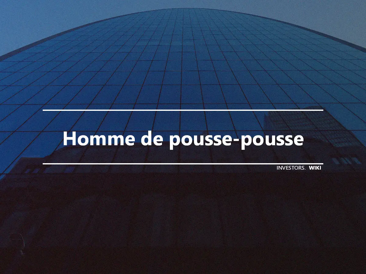 Homme de pousse-pousse