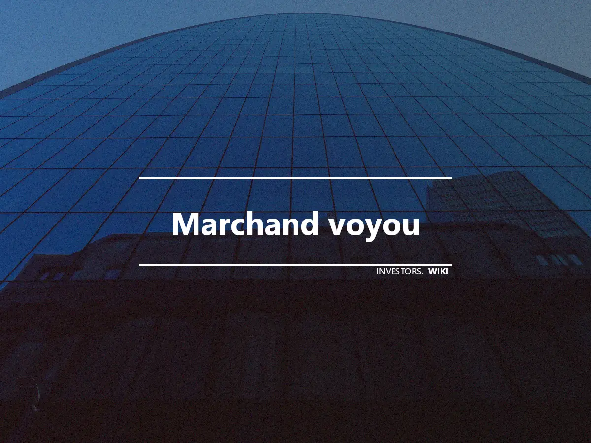 Marchand voyou