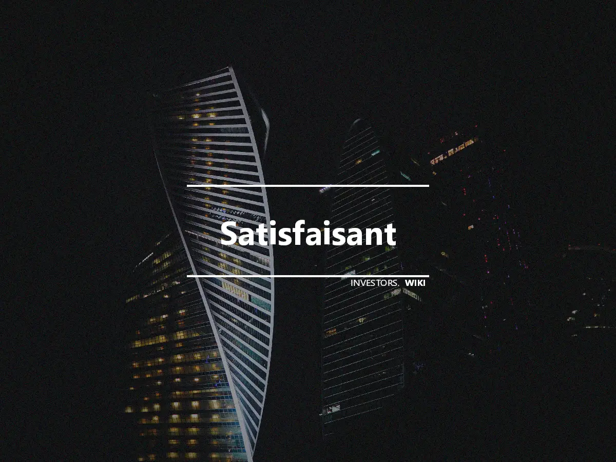 Satisfaisant