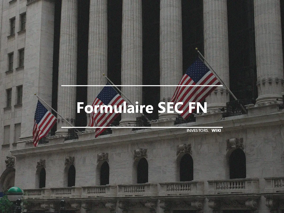 Formulaire SEC FN