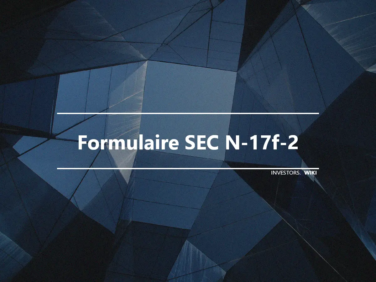 Formulaire SEC N-17f-2