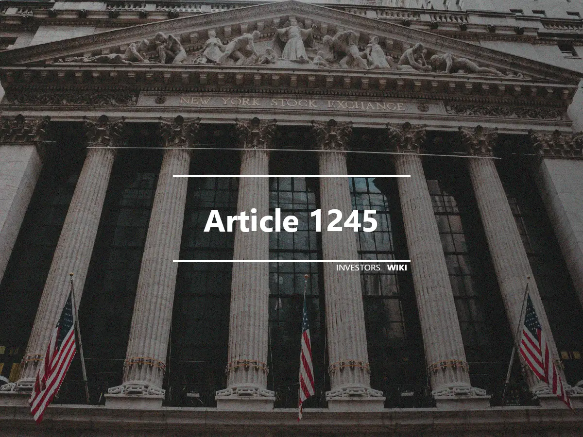 Article 1245