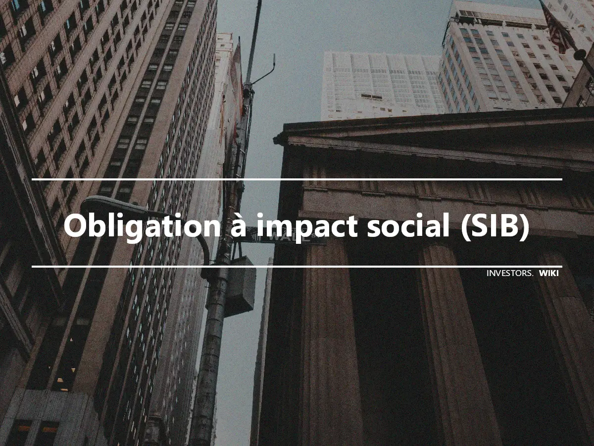 Obligation à impact social (SIB)