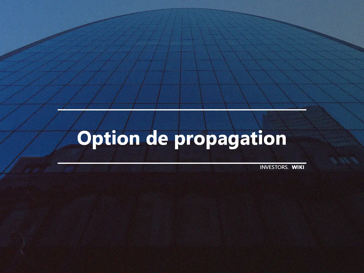 Option de propagation