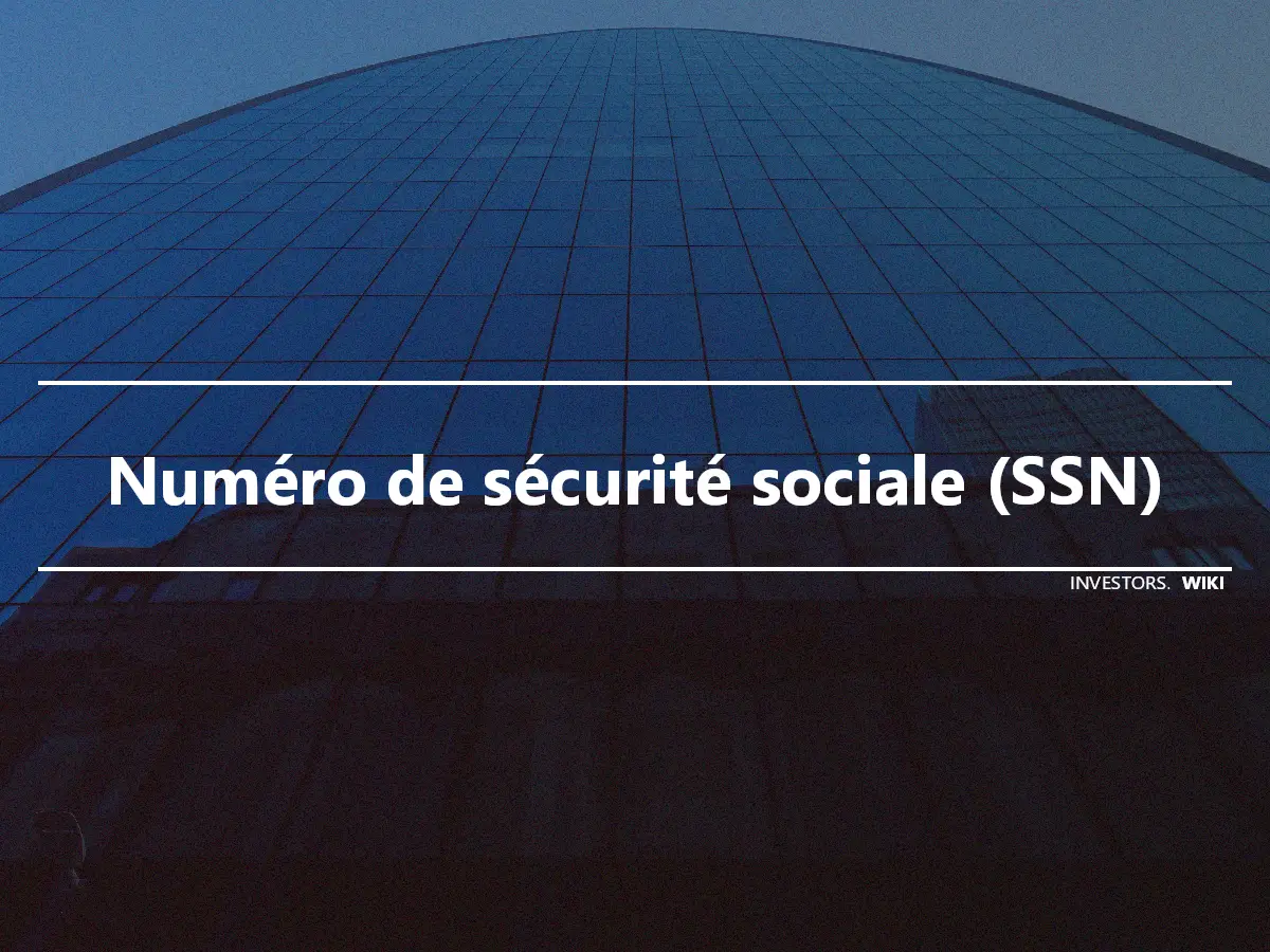 Numéro de sécurité sociale (SSN)