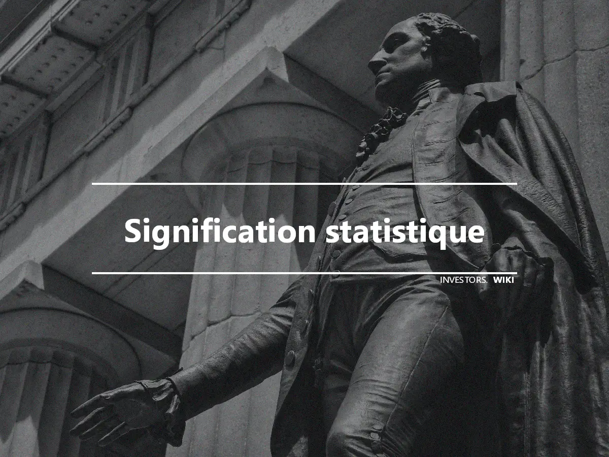 Signification statistique