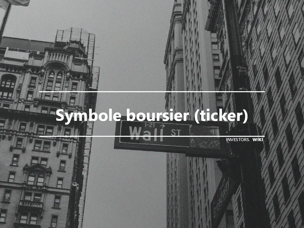 Symbole boursier (ticker)