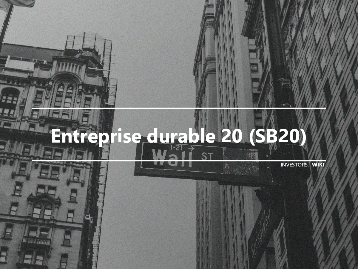 Entreprise durable 20 (SB20)