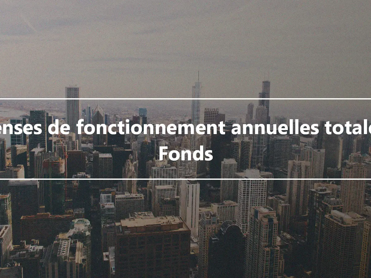 Dépenses de fonctionnement annuelles totales du Fonds