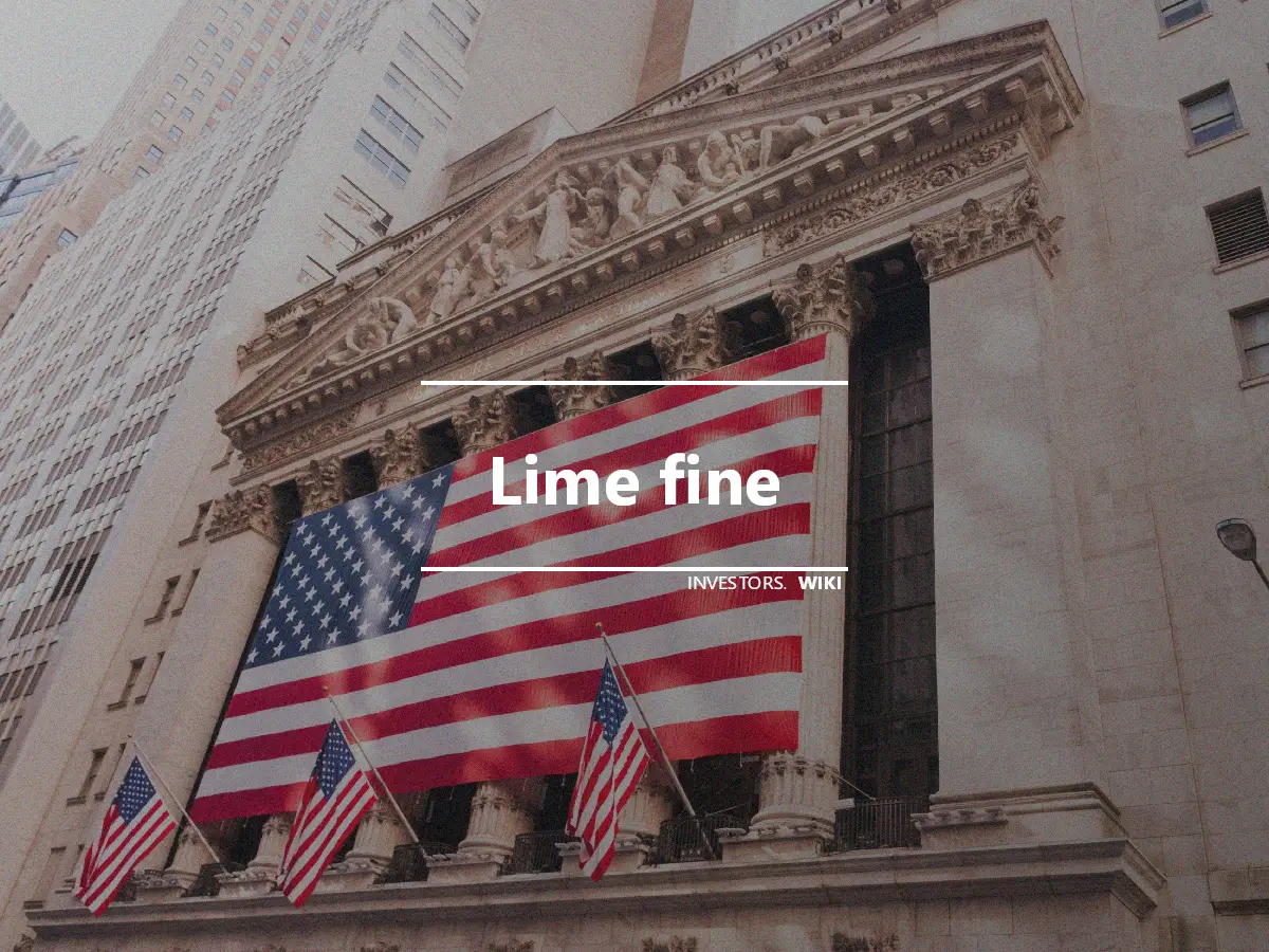 Lime fine