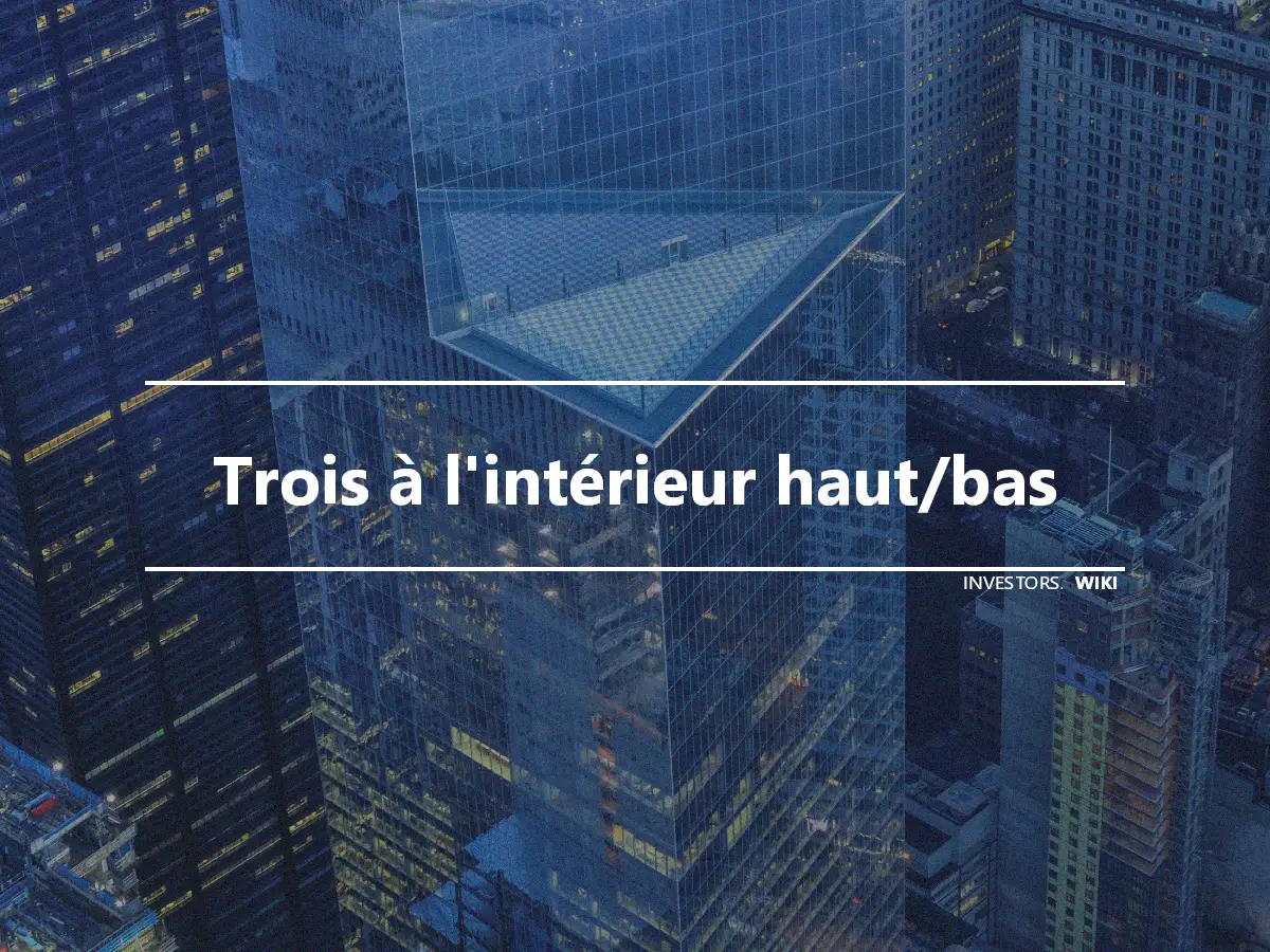 Trois à l'intérieur haut/bas