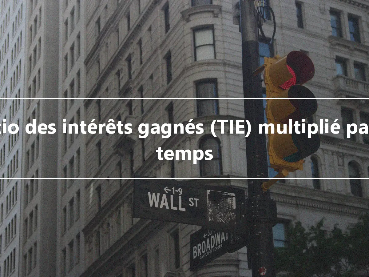 Ratio des intérêts gagnés (TIE) multiplié par le temps