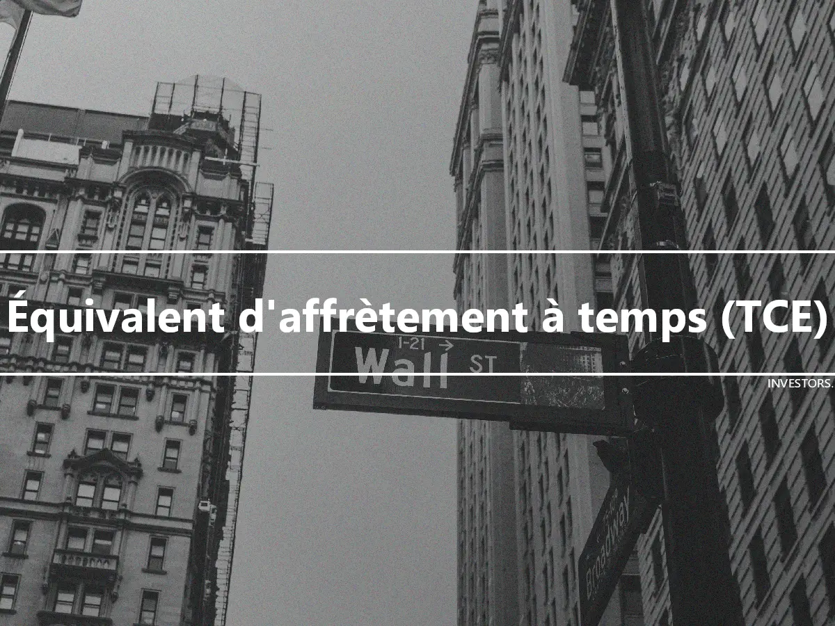 Équivalent d'affrètement à temps (TCE)