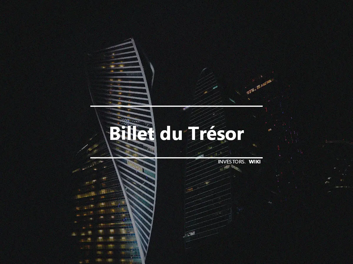 Billet du Trésor