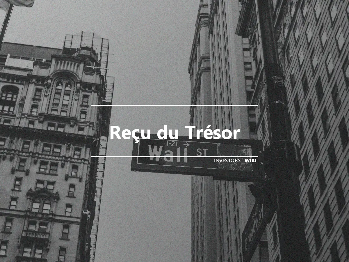 Reçu du Trésor