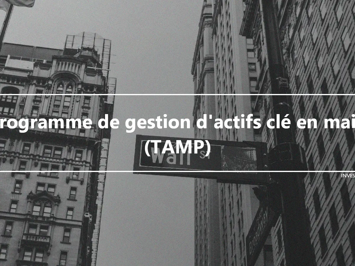 Programme de gestion d'actifs clé en main (TAMP)