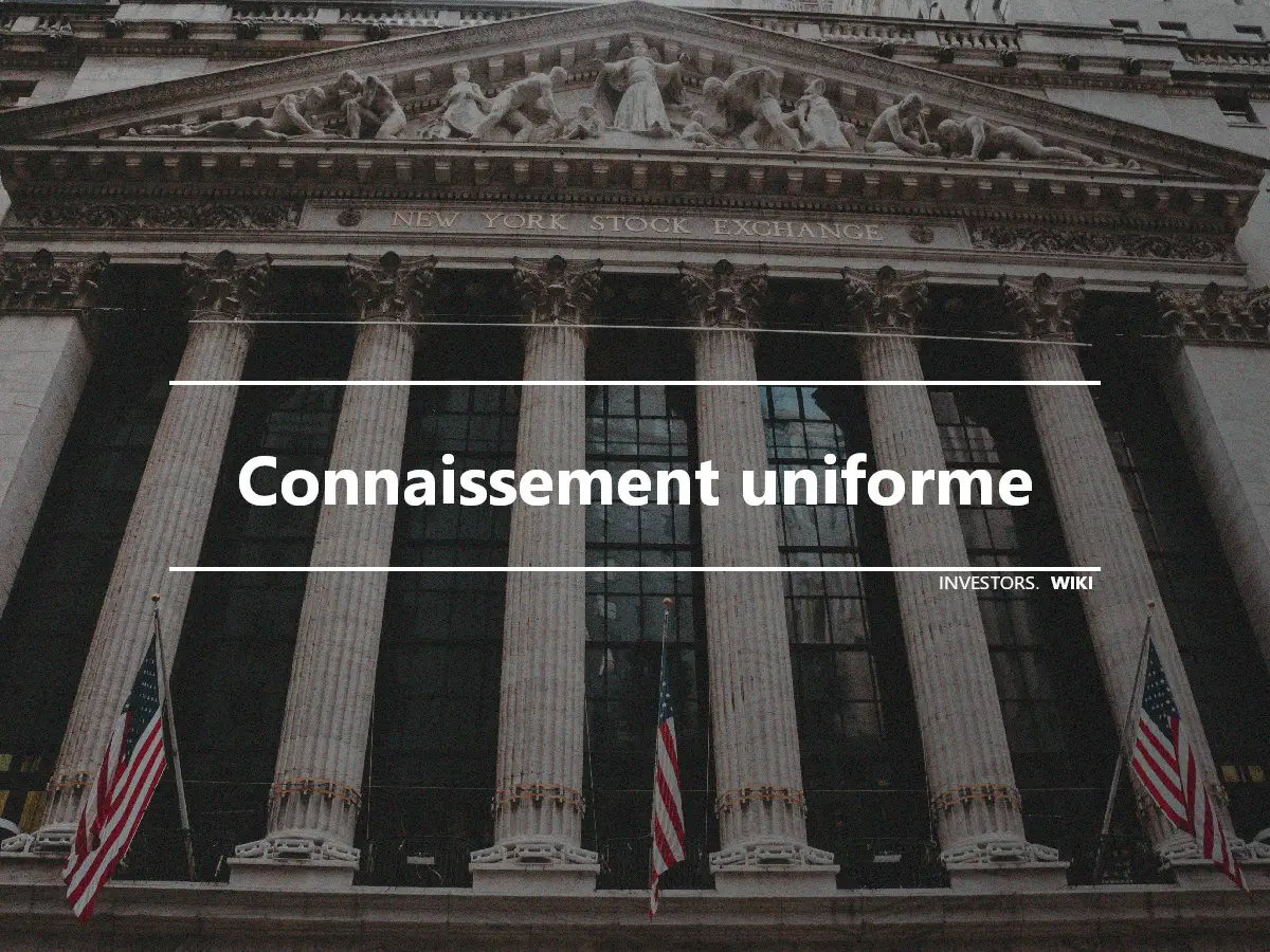 Connaissement uniforme