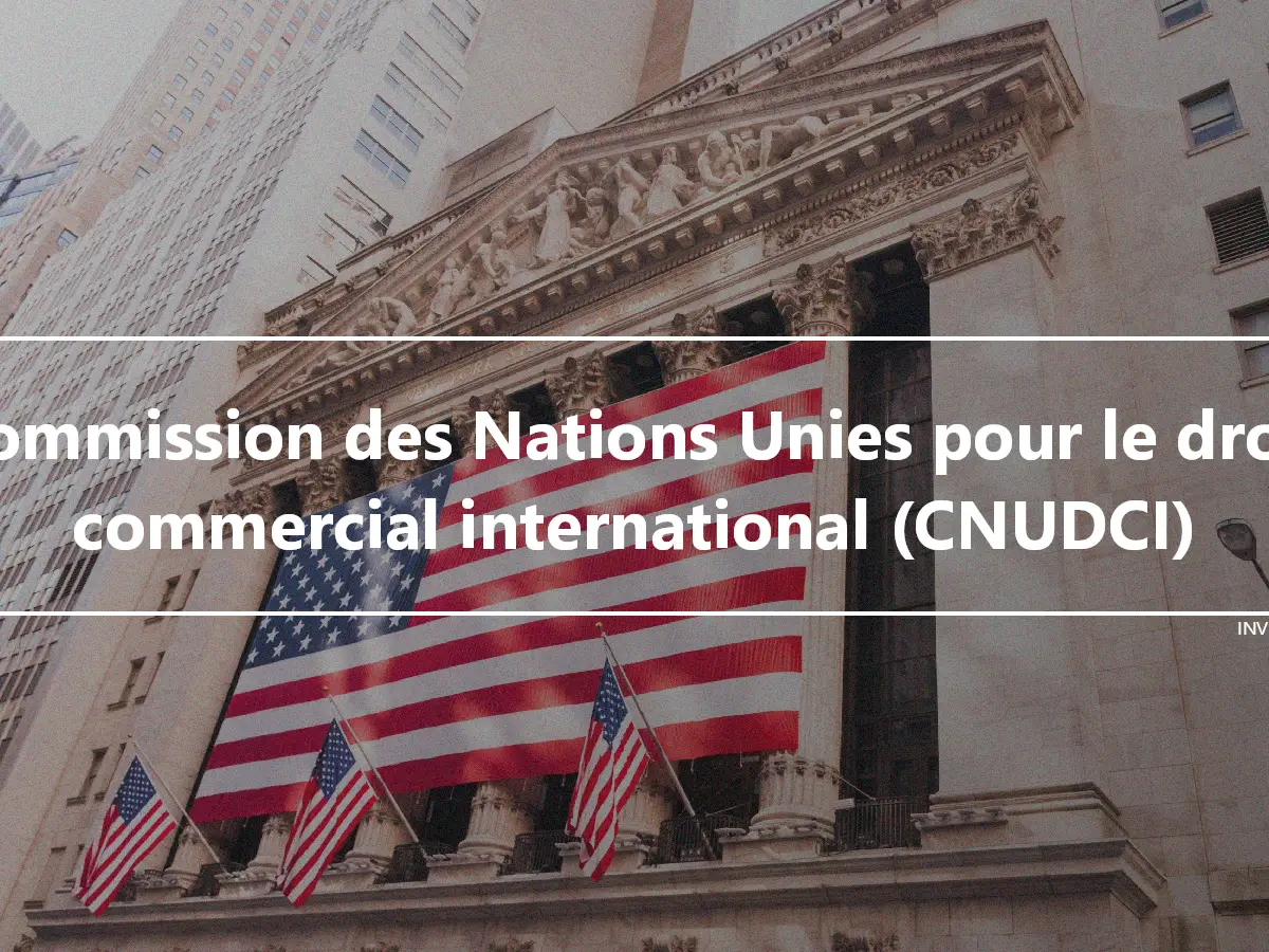 Commission des Nations Unies pour le droit commercial international (CNUDCI)