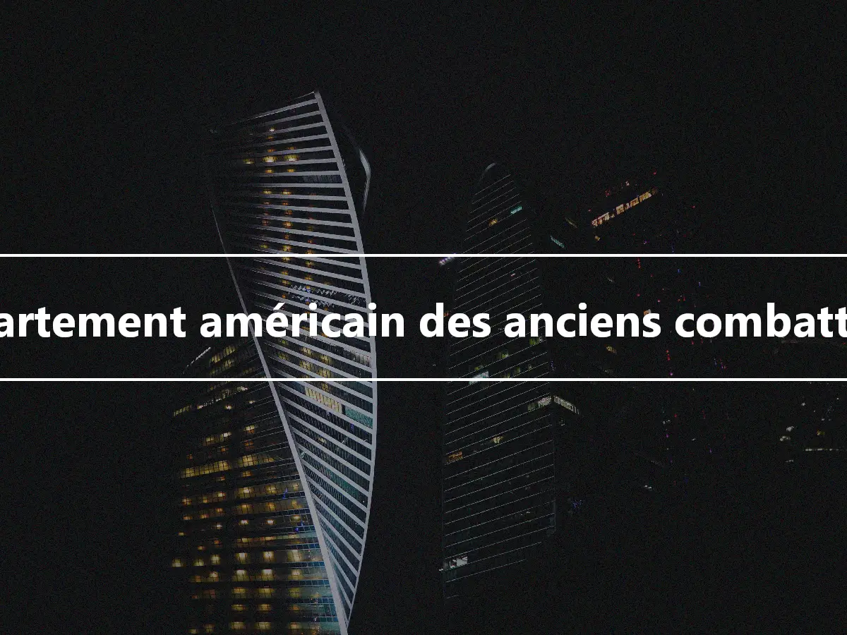 Département américain des anciens combattants