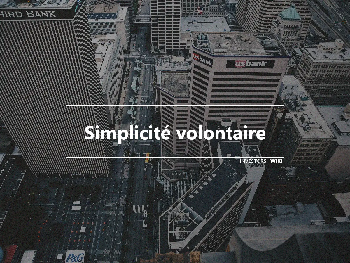 Simplicité volontaire