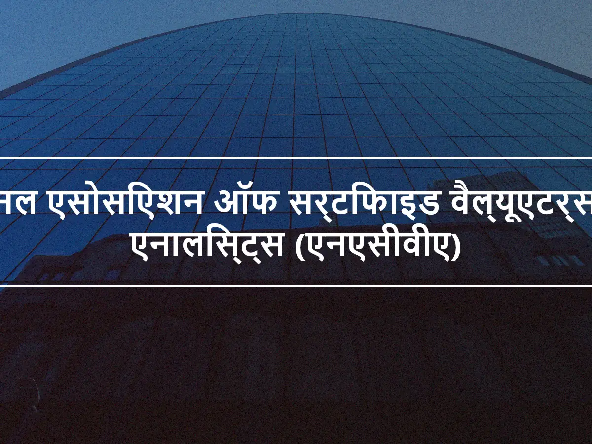 नेशनल एसोसिएशन ऑफ सर्टिफाइड वैल्यूएटर्स एंड एनालिस्ट्स (एनएसीवीए)