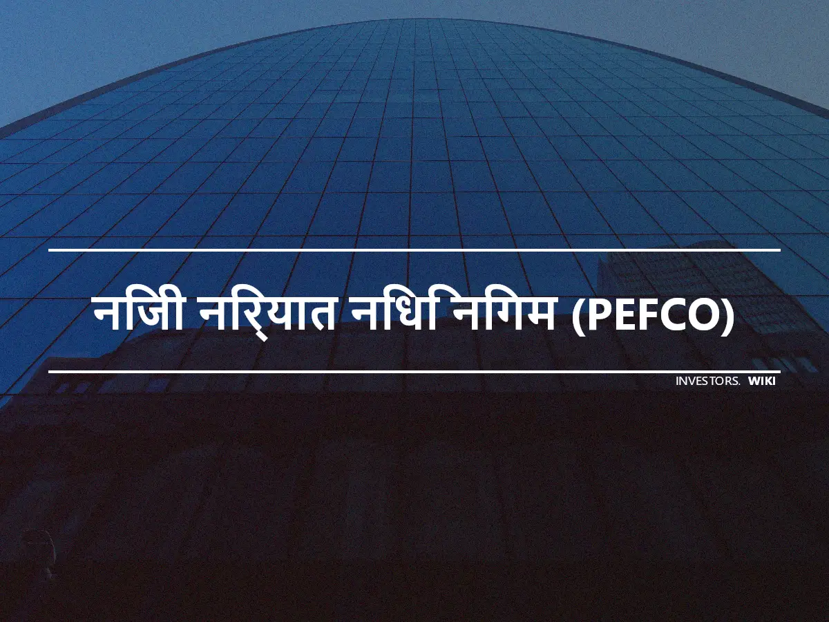 निजी निर्यात निधि निगम (PEFCO)