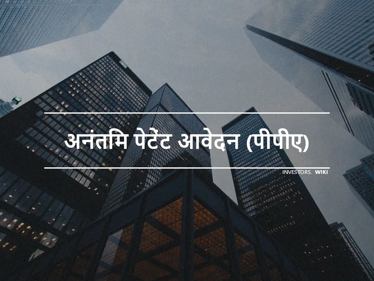 अनंतिम पेटेंट आवेदन (पीपीए)