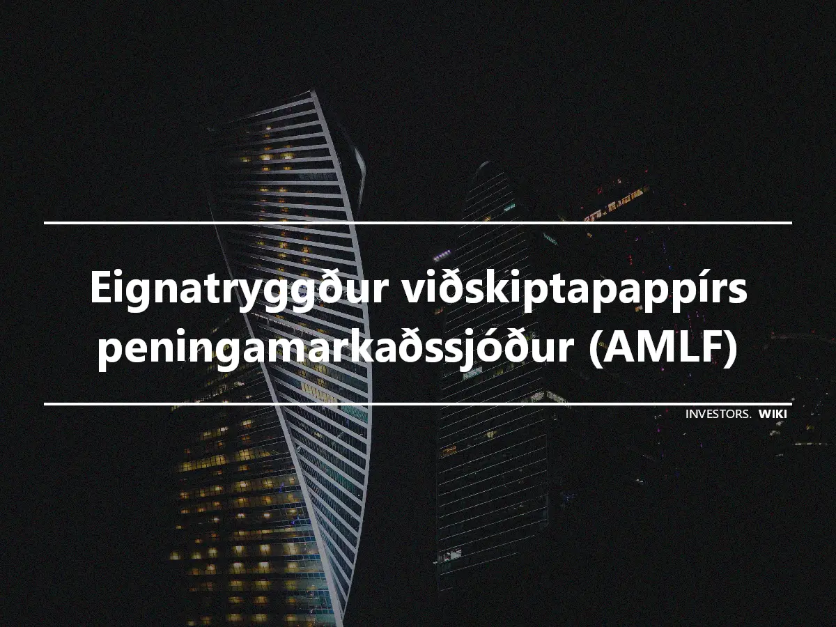 Eignatryggður viðskiptapappírs peningamarkaðssjóður (AMLF)