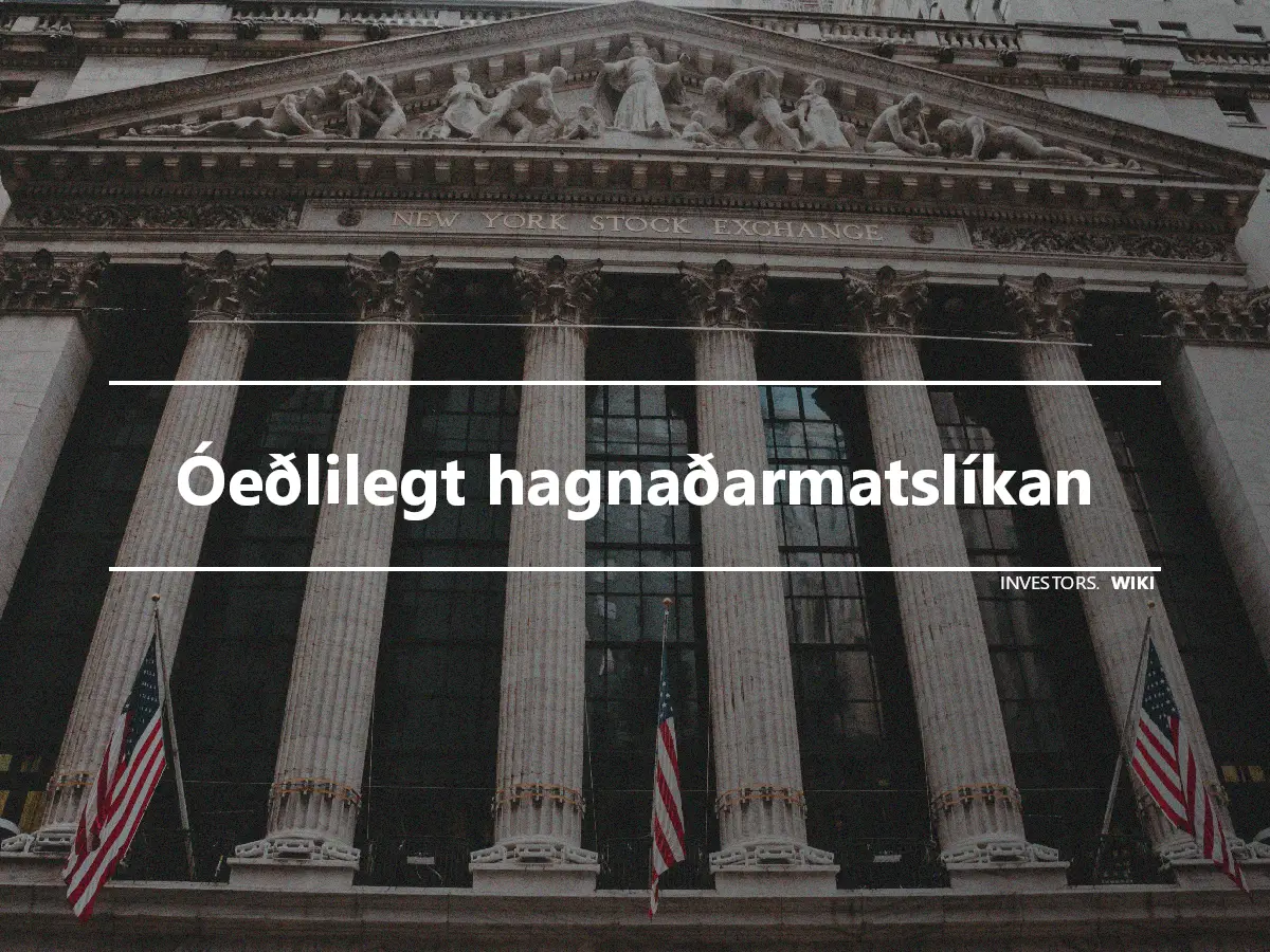 Óeðlilegt hagnaðarmatslíkan