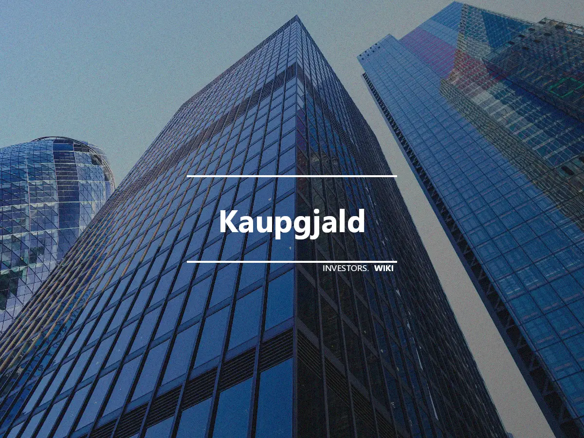 Kaupgjald